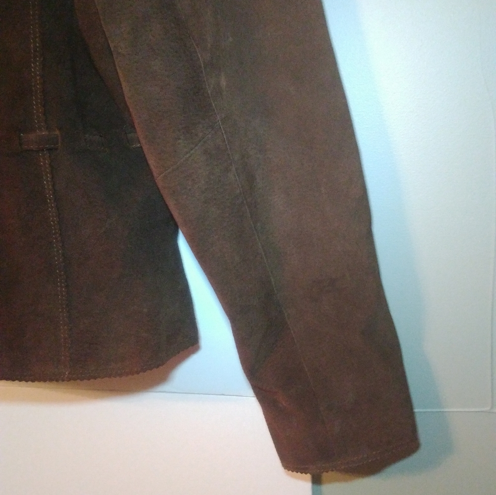 Maxima Wilson Brown Leather Jacket Medium - Picture 8 of 11